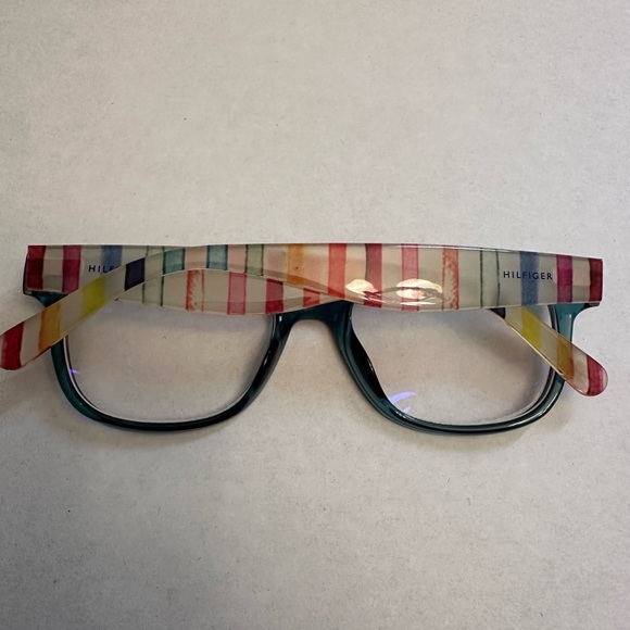 Tommy Hilfiger TH 1498 A49 Tur Azugr 140 mm Eyeglass Frames Colorful Stripes - Picture 4 of 7